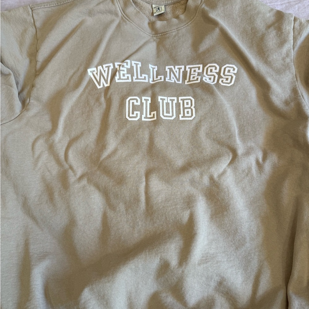 Sporty & Rich Olive Green Health and Wellness Club Tee - Picture 6 of 7